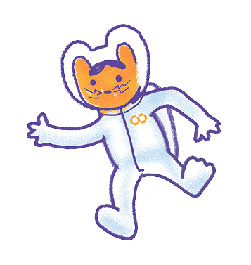 Floothink astronaut cat